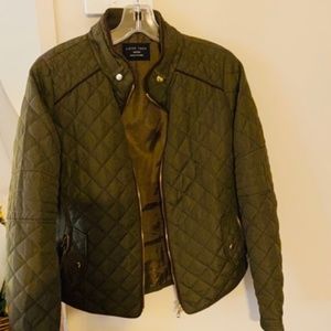 Olive quilted jacket
